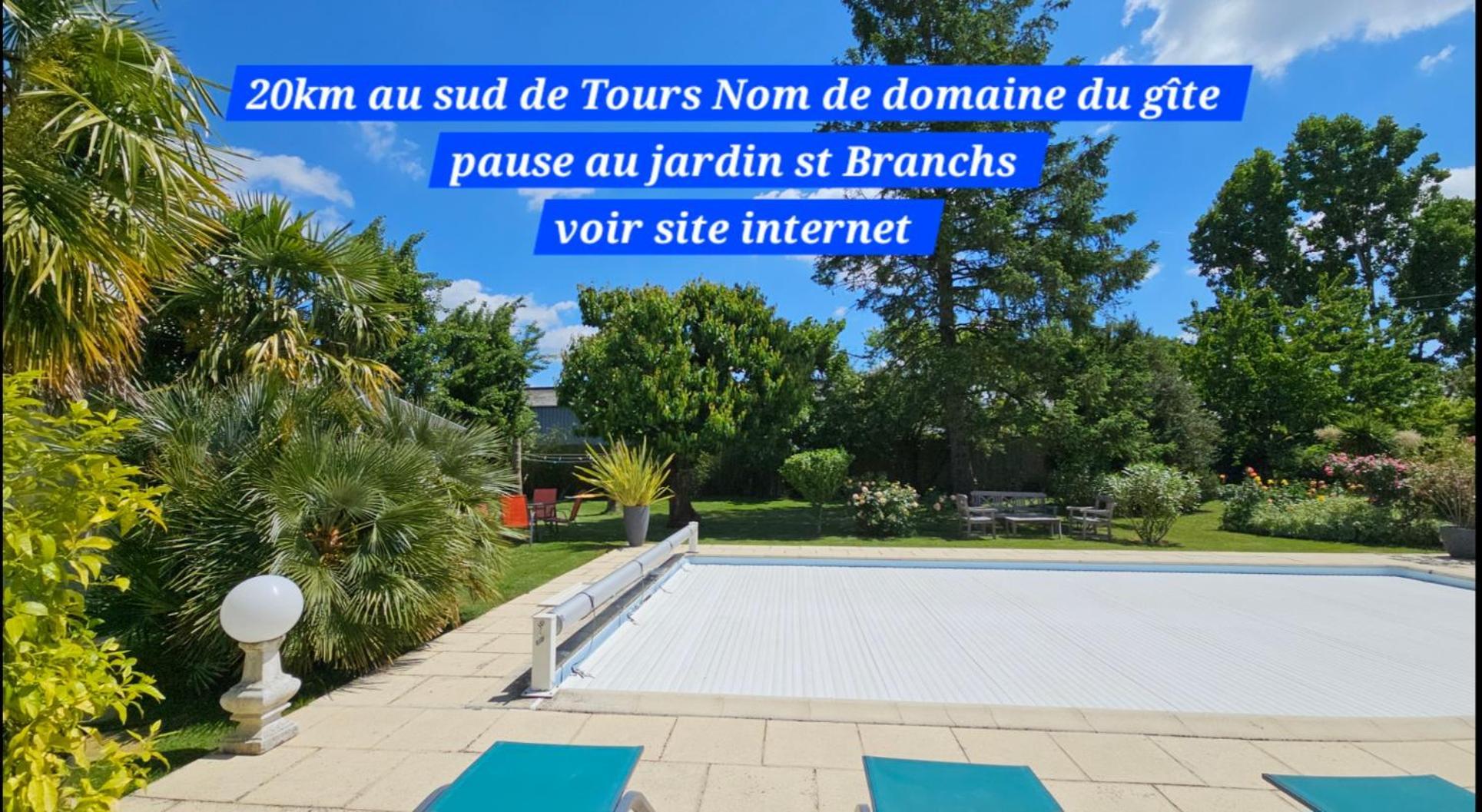 Gite Pause Au Jardin Piscine Chauffee Saint-Branchs Eksteriør billede